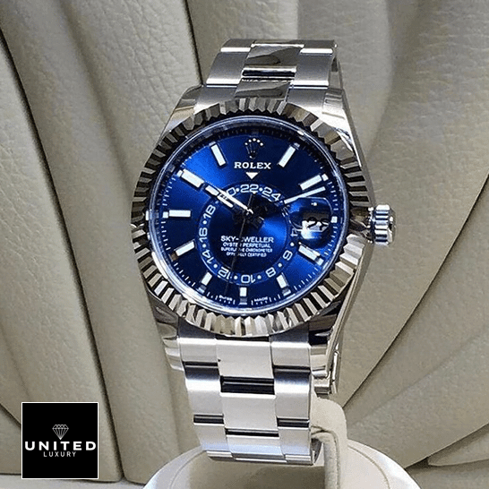 Rolex Sky-Dweller Blue Dial Stainless Steel 326934-0003 Oyster 