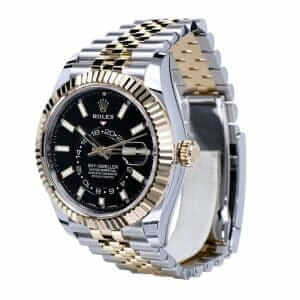 rolex-sky-dweller-black-jubilee-gold-steel-watch