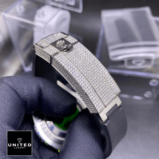 Rolex 116336 Silicon Bracelet  diamond clasp