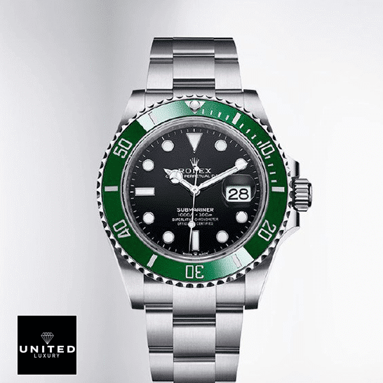 Rolex Submariner Date Kermit Black Dial 16610LV MK2 Oyster 
