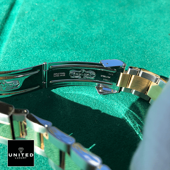 Rolex Submariner 16613 Two Tone Stainless Steel Gold Diamond  open fold clasp