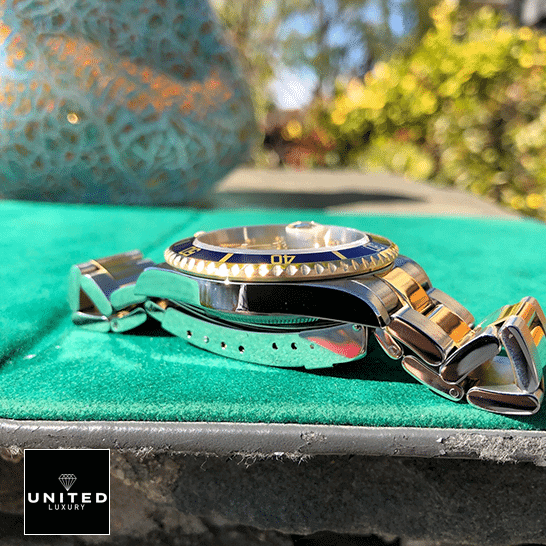 Rolex Submariner 16613 Serti Two Tone Stainless Steel Gold Diamond 