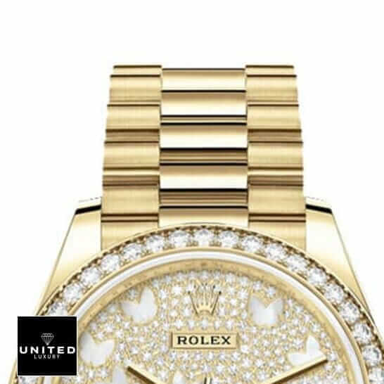 Rolex Datejust 278288RBR-0011 Yellow Gold And Diamond Automatic Mother Pearl Butterfly Dial Oyster 