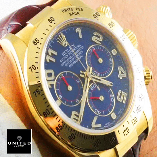 Rolex Daytona Yellow Gold Blue Dial 116518 