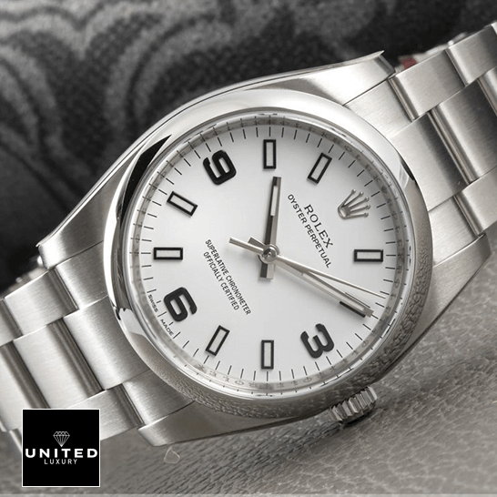Rolex Oyster Perpetual White Dial  stainless steel