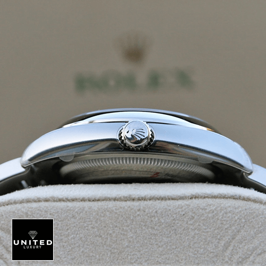 Rolex Air King Stainless Steel 114200  crown / push button in the rolex box