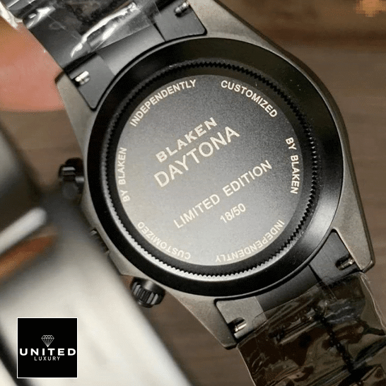 Rolex Blaken Daytona Date Stainless Steel Case 116520  on his hands