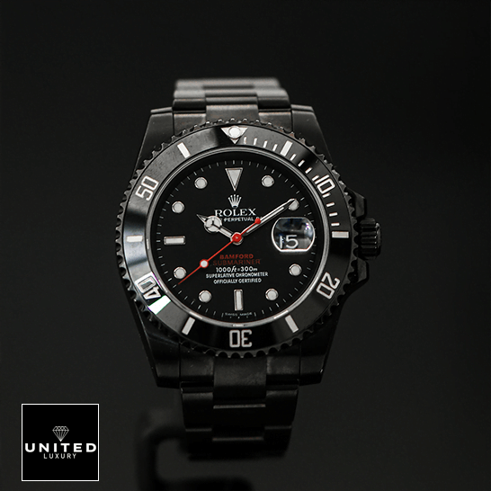 Rolex Blaken Submariner Bamford  black backgraund