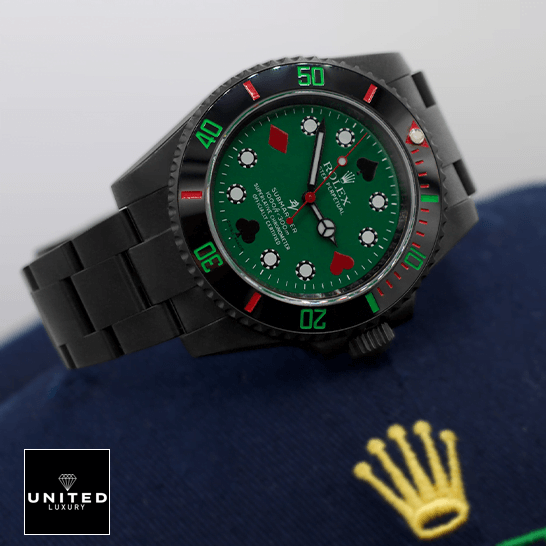 Rolex Submariner Blaken 114060 Poker Green Dial 