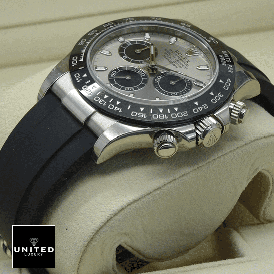 Rolex Daytona White Gold116519LN-0024 Black Rubber Bracelet 