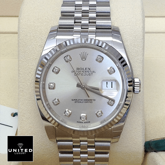 Rolex Datejust 116234-0084 Silver Dial 2 Rolex Datejust 36 116234-0084 Mother of Pearl with Diamonds Dial