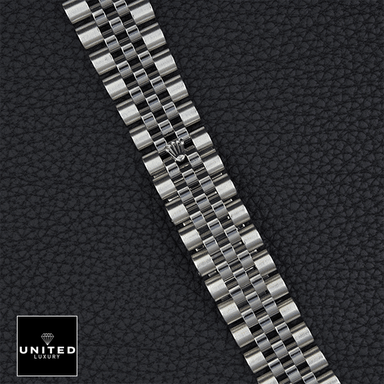 Rolex Datejust 116234-0084 Silver Dial 3 Rolex Datejust 36 116234-0084 Jubilee Bracelet Fold Clasp on the Rolex Logo