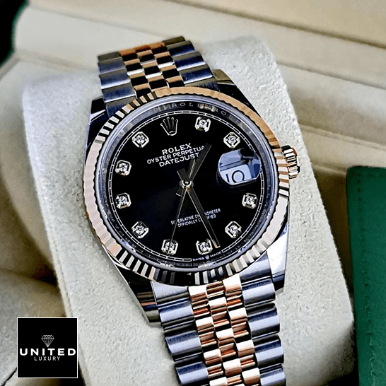 Rolex Datejust 126231 Everose Gold Jubilee  in the rolex box