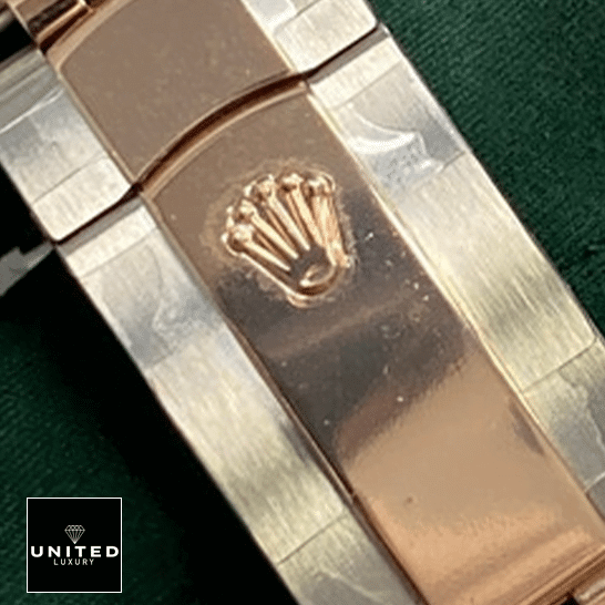 Rolex Datejust 126231 Two Tone Fold Clasp On the Rolex Logo 