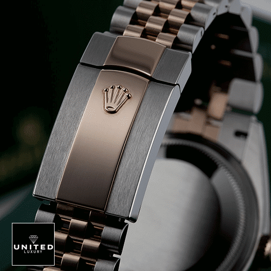 Rolex Datejust 36 126231-0033  Two Tone Bracelet Fold Clasp on the Rolex Logo