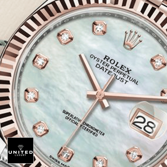 Rolex Datejust 41 126331 Mother Pearl Diamond Dial & Rose Gold Fluted Bezel 
