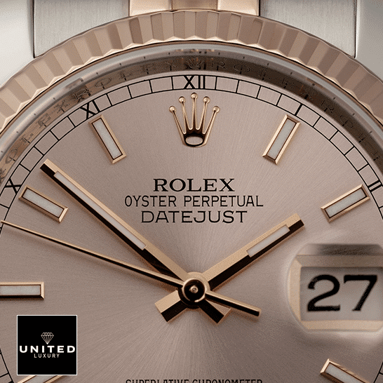 Rolex Datejust Sundust 126331-0010 Pink Dial Stick indices & Stick Dot 