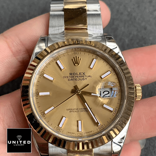 Rolex Datejust 126333 Champagne Dial & Fluted Bezel 