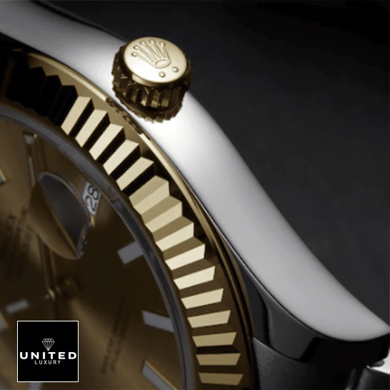 Rolex Datejust 126333 Yellow Gold Fluted Bezel & Crown Pusher 