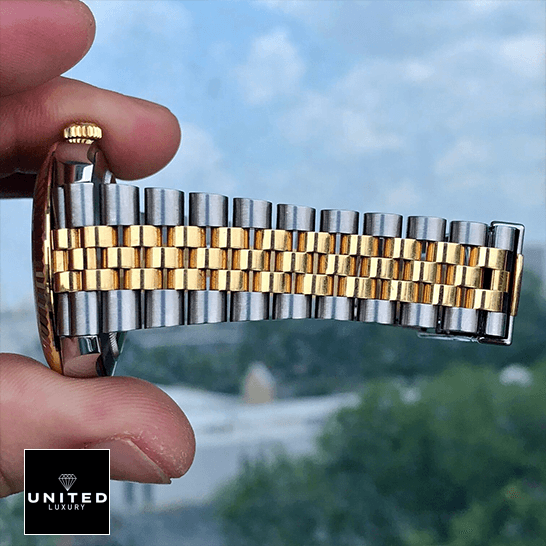 Rolex 126333 Yellow Gold Steel Jubilee  on the hand