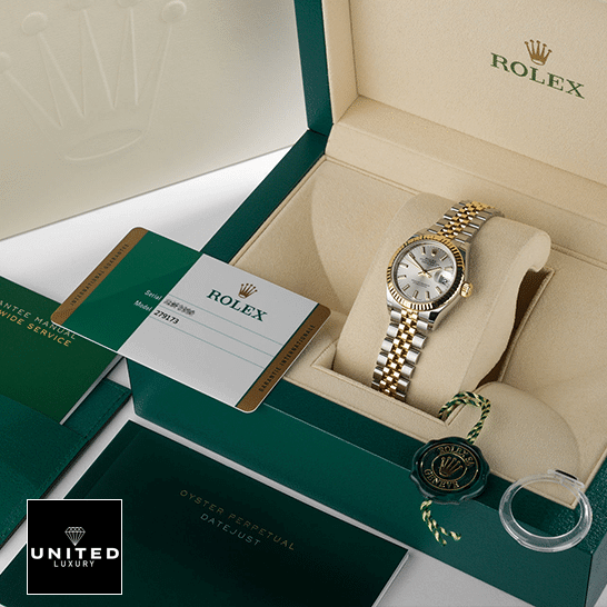 Rolex Datejust 126333 Yellow Gold Steel Silver Dial Jubilee  in the box