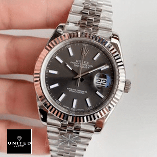 Rolex Datejust 126334  Grey Dial Jubilee Bracelet