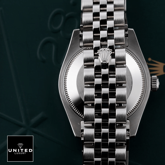 Rolex Datejust 178384 Stainless Steel Jubilee Bracelet  on the rolex box