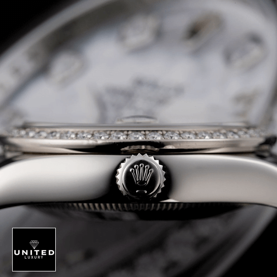 Rolex Datejust White Gold 178384  Crown / Push Button