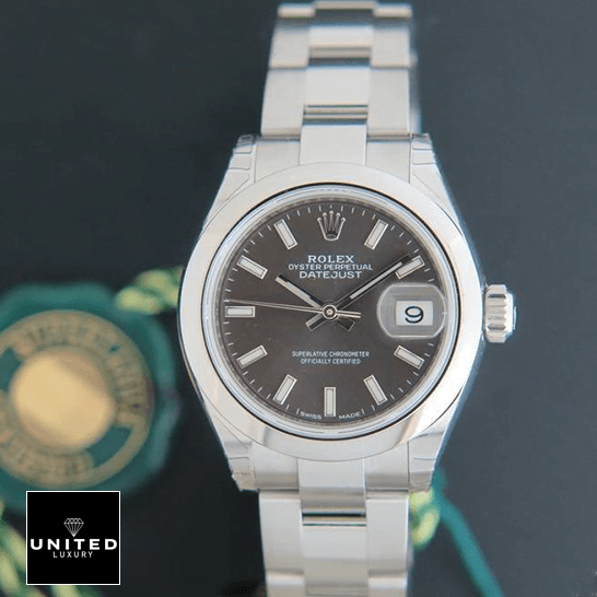 Rolex 279160 Datejust Grey Dial Oyster  superlatıve certıfıed card