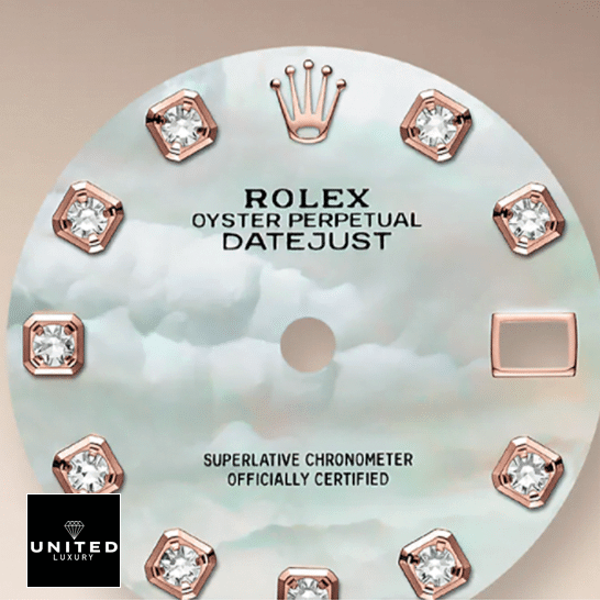 Rolex Datejust 279381RBR Mother Of Pearl with Diamond Set Dial 