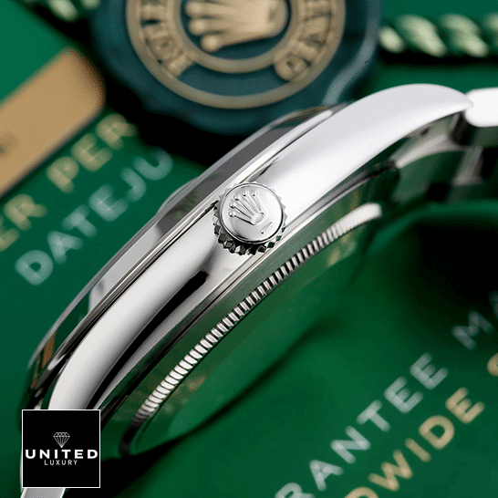 Rolex Datejust Wimbledon 126300-0013 Stainless Steel Case  Silver Crown Pusher