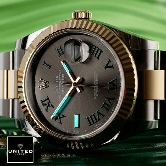 Rolex Datejust roman grey dial with Luminescent