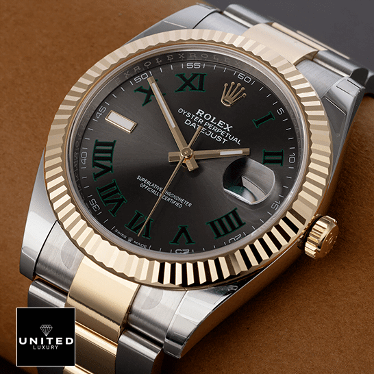 Rolex Datejust Gold Bezel 