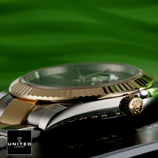 Rolex Datejust Gold Crown Pusher 