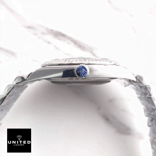 Rolex Datejust II Perpetual 126300-0014 Stainless Steel Case Crown Pusher  Right Side