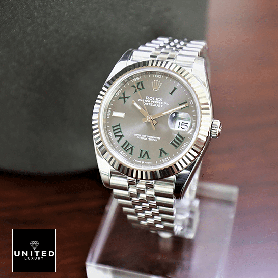 Rolex Datejust II Perpetual 126300-0014 Fluted Bezel  on the stand