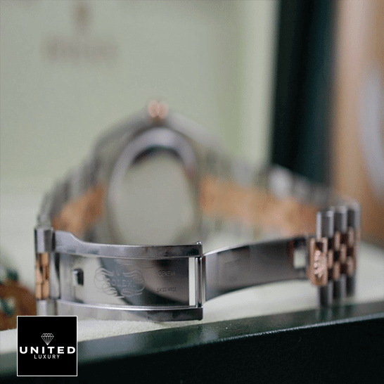 Rolex datejust  two tone jubilee bracelet open clasp