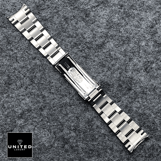 Rolex Datejust Perpetual 114300  Stainless Steel Fold Clasp Bracelet on the table