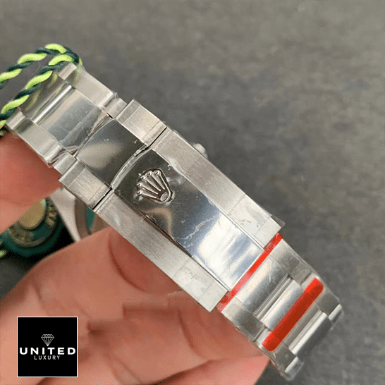 Rolex Datejust 36 Perpetual 116200 Oyster Bracelet  fold clasp on the Rolex Logo