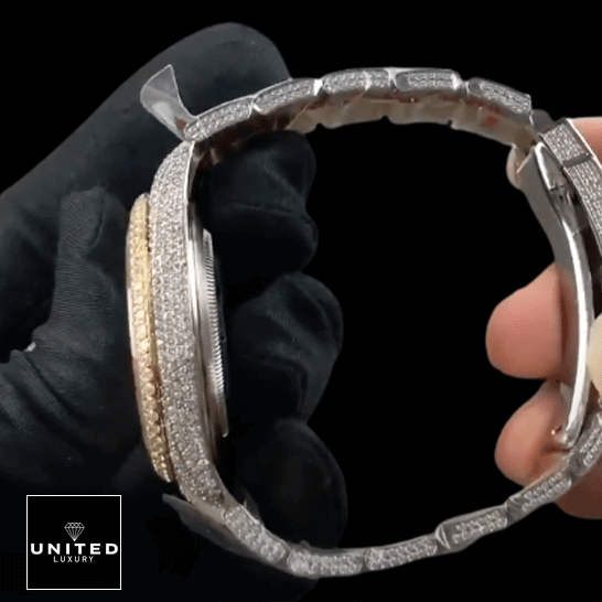 Rolex Datejust Diamond Two Tone 116300  on-hand view