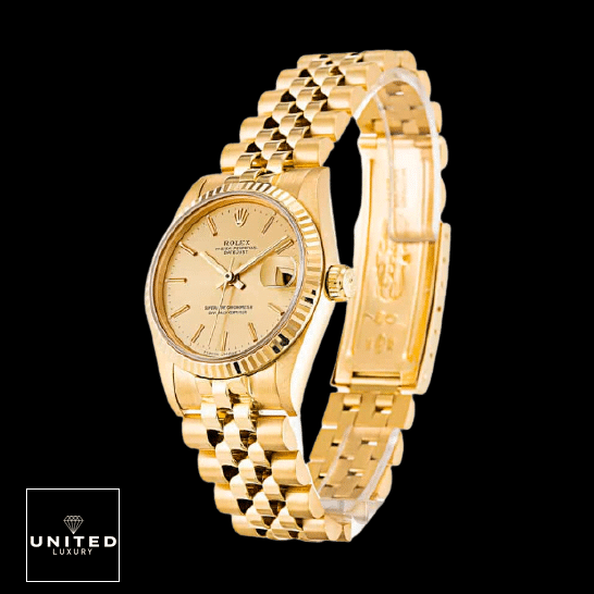 Rolex Datejust 6824 Yellow Gold Fluted Bezel 