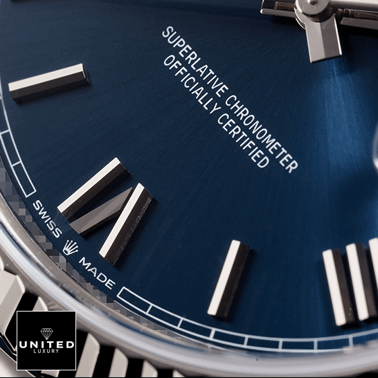 Rolex Day-Date 40 228239 Blue Dial Romen Numerial 