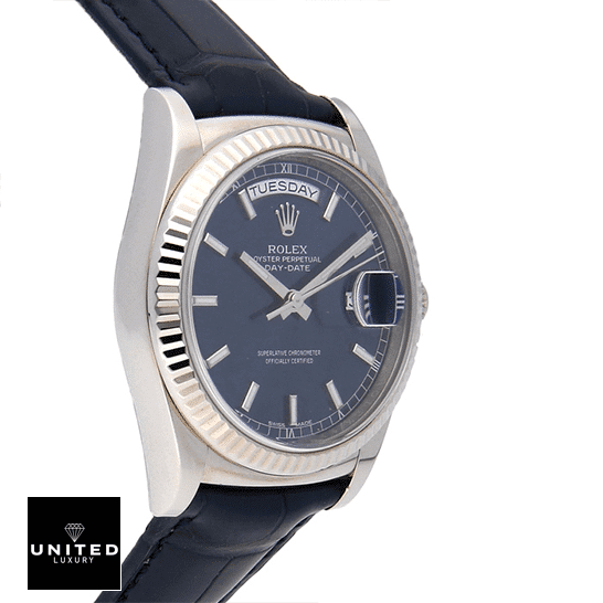 Rolex Day-Date 118139-0004 V5 Stainless Steel Case Blue Dial 