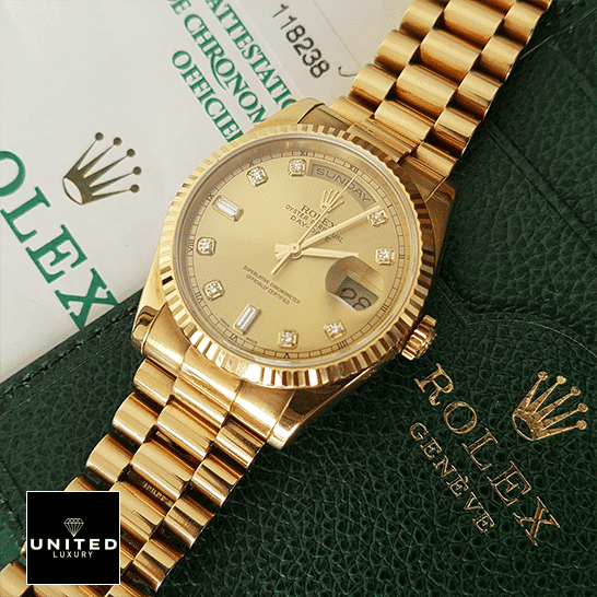 Rolex Day-Date II 218238  & instruction manual