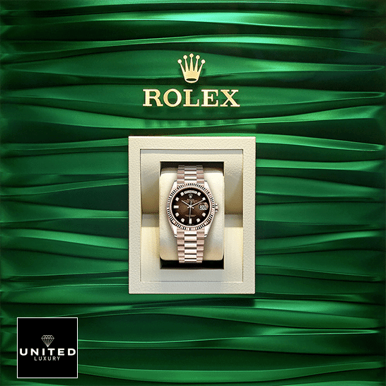 Rolex Day-Date 128235-0037 Brown Ombre Dial 1 Rolex Day-Date 36 128235-0037 ın the Rolex Box