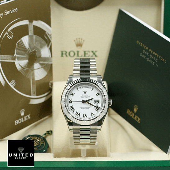 Rolex Day-Date II 218239  in the Rolex Box & Instructions for Use