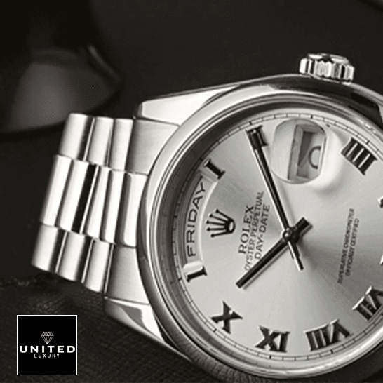 Rolex Day-Date II 218239 White Romen Numerial Dial 