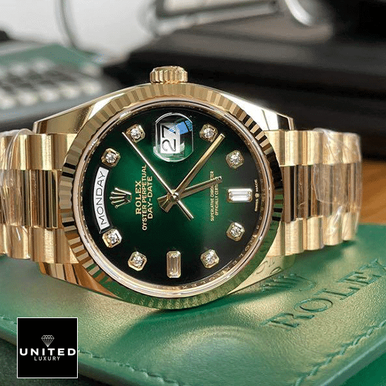 Rolex Day-Date 118238  on the Rolex Box