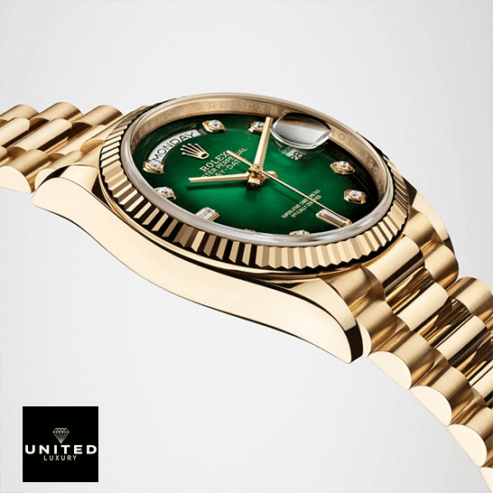 Rolex Day-Date Yellow Gold Case118238  Leftside