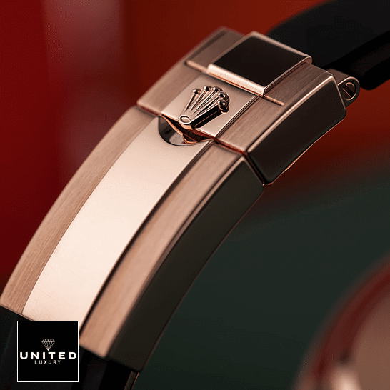 Rolex Daytona Cosmograph 116515LN Rose Gold Dial 3 Rolex Daytona Cosmograph 116515LN Rose Gold Fold Clasp on the Rolex Logo